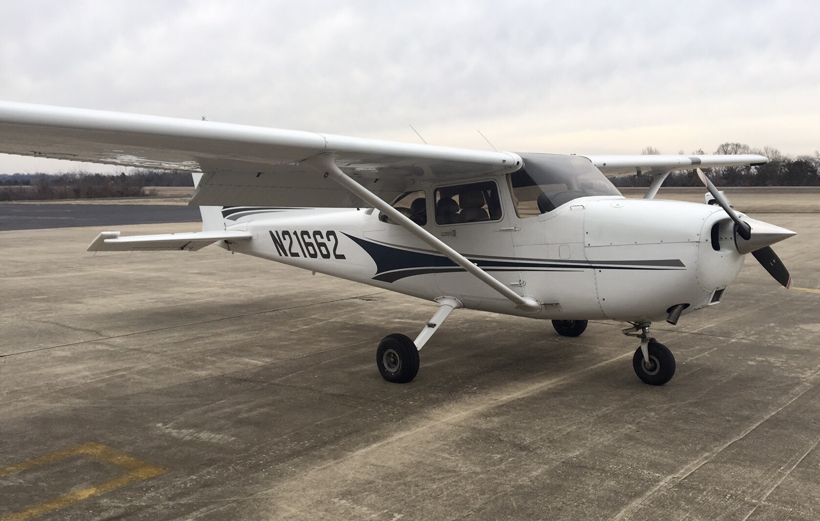 General aviation aircraft in flight