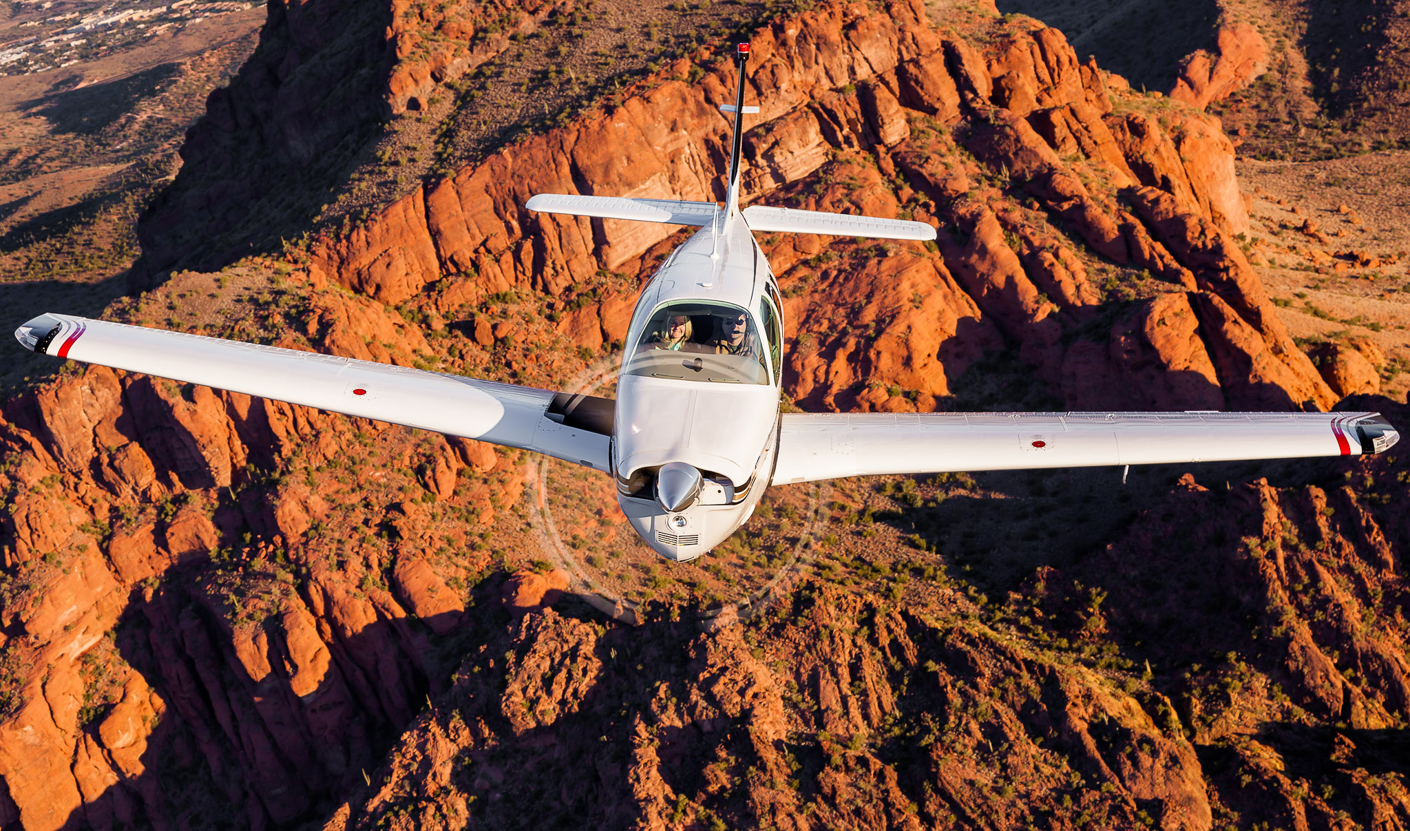 Air-to-air over the Superstition Mountains